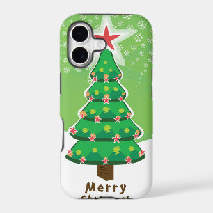 Green Merry Christmas Tree