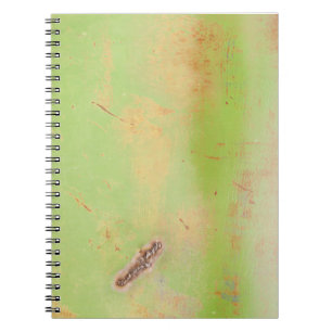 Green Metal Weld Grunge Photograph Spiral Notebook