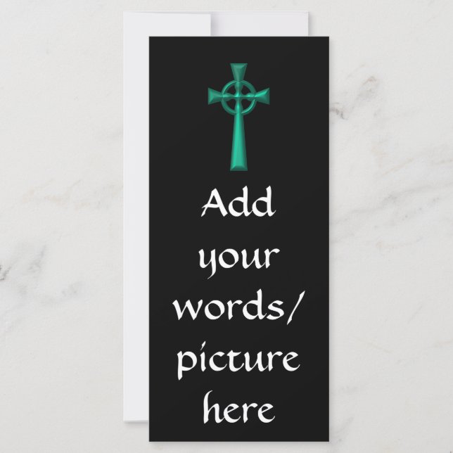 Green Metallic Celtic Cross (Front)