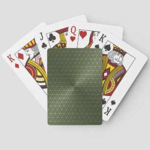 Green Metallic Playing Cards