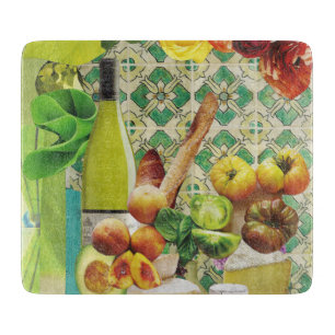 Green Mexican Tile Cutting Board