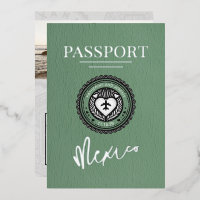 Green Mexico Passport Wedding