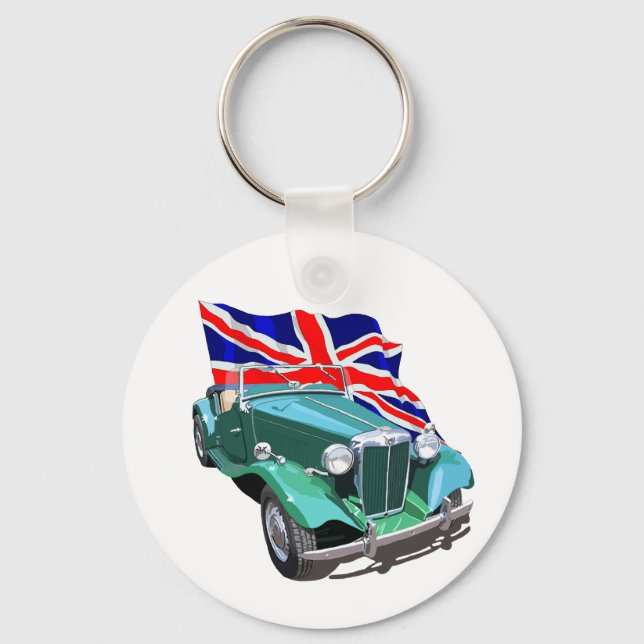 Green MG-TD Key Ring (Front)