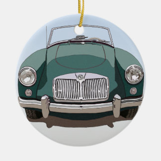 Green MGA Car Ornament