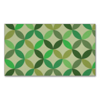 Green Mid century modern geometric  