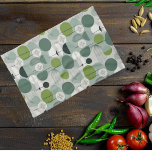 Green Mid-Century modern  Tea Towel<br><div class="desc">This design may be personalised by choosing the Edit Design option. You may also transfer onto other items. Contact me at colorflowcreations@gmail.com or use the chat option at the top of the page if you wish to have this design on another product or need assistance with this design. See more...</div>