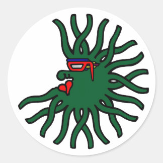 Green Migrozalt Classic Round Sticker