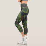 Green Military Army Camouflage Camo Capri Leggings<br><div class="desc">This design may be personalized by choosing the customize option to add text or make other changes. If this product has the option to transfer the design to another item, please make sure to adjust the design to fit if needed. Contact me at colorflowcreations@gmail.com if you wish to have this...</div>