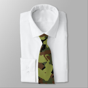 Green Military Camo Tie