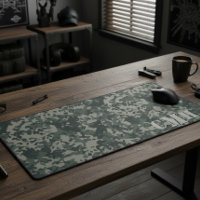 Green Military Digital Camouflage Stencil Monogram