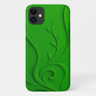 Green Minimal Leaf Design Case-Mate iPhone Case