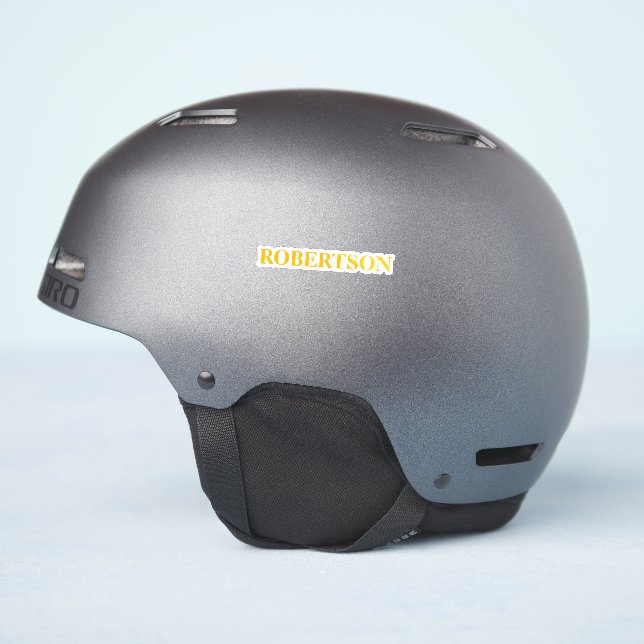 Green minimalist custom name  (Helmet Side)
