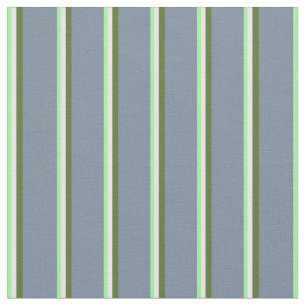Green, Mint Cream, Olive Green & Light Slate Grey Fabric