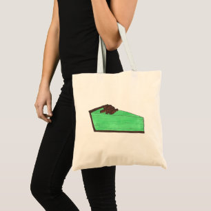 Green Mint Grasshopper Pie St. Patrick's Day Food Tote Bag