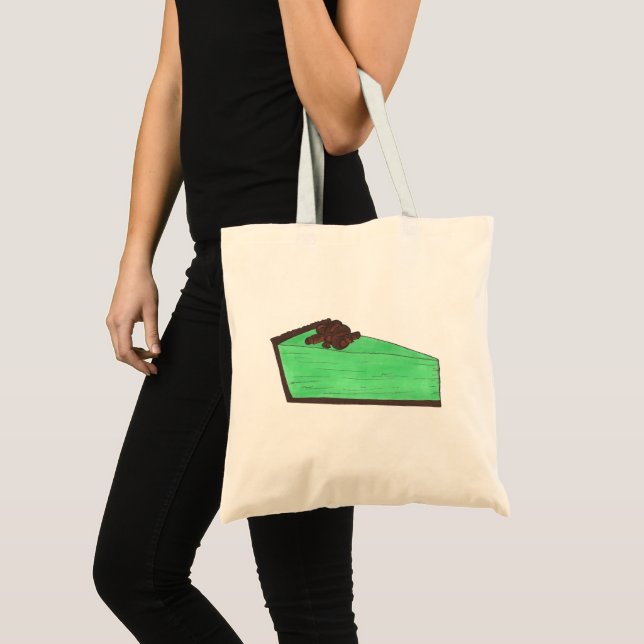 Green Mint Grasshopper Pie St. Patrick's Day Food Tote Bag (Front (Product))
