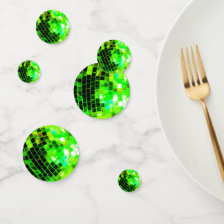Green Mirrored Disco Ball Confetti