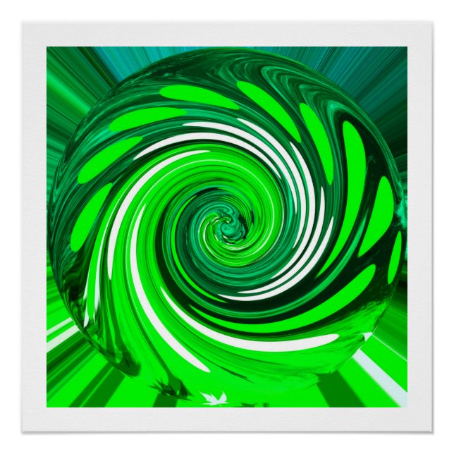 Green mix art poster (Front)