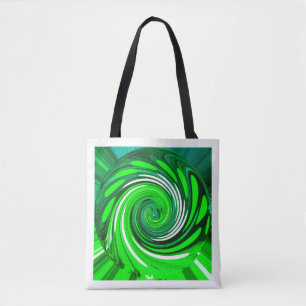 Green mix fashion tote bag