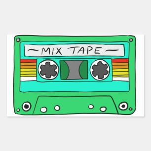 Green Mix Tape Sticker