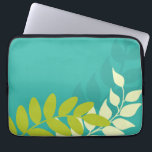 Green Mod Vines Laptop Sleeve<br><div class="desc">Colourful leaves custom electronics bag in bright colours can be personalised with your name,  monogram,  initials,  a especial date or any text of your choice for a stylish custom look. Visit our store for more colours and styles.</div>