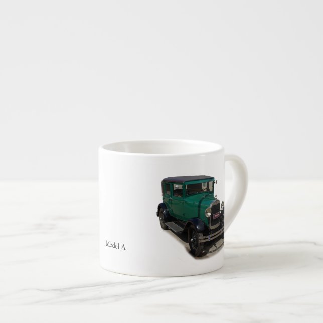 Green Model A Espresso mug (Front Right)