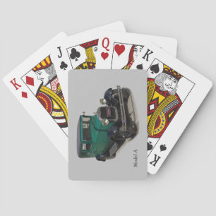 Green Model A playing cards