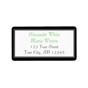 Green Modern Address Labels