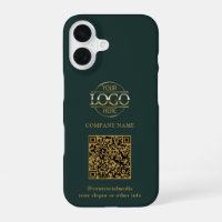 Green Modern Business Logo & QR Code Promotional