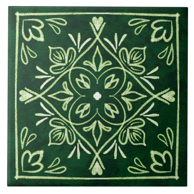 Green Modern Classic Tile (Front)