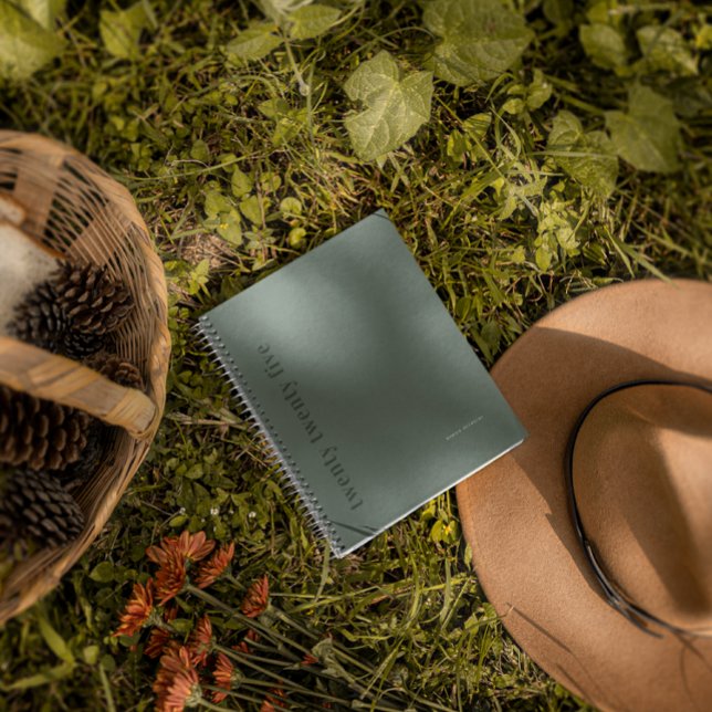 Green | Modern Elegant Minimalist Monogram Planner (Creator Uploaded)