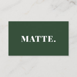 Green Modern Elegant Minimalist Professional Business Card