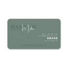 Green | Modern Elegant Minimalist QR Code 