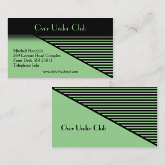 Green Modern Look Business Card