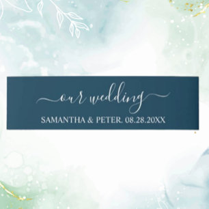 Green Modern Relaxed Wedding  Invitation Belly Band