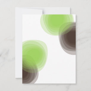 Green, modern, simple, flower abstract graphic card