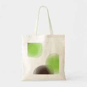 Green, modern, simple, flower abstract graphic tote bag