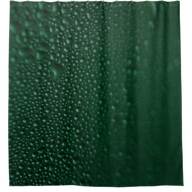 Green moist shower curtain (Front)