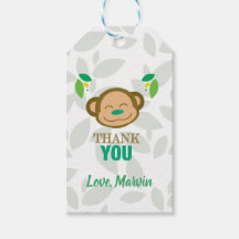 Green Monkey Gift Tag