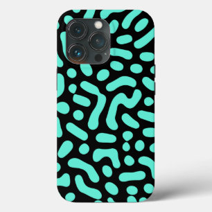 Green Monochromatic Geometric Shapes iPhone 13 Pro Case