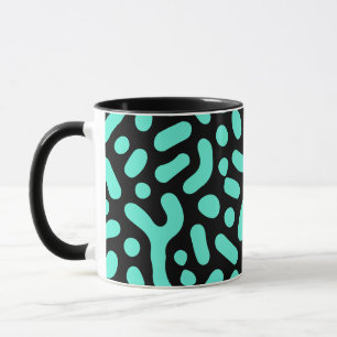 Green Monochromatic Geometric Shapes Mug