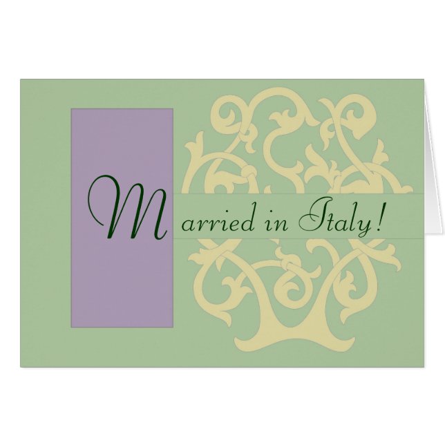 Green Monogram Cards (Front Horizontal)