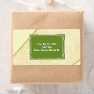 Green Monogram Labels