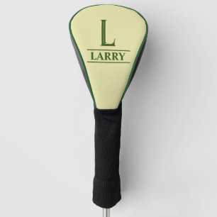 Green Monogrammed Golf Head Cover