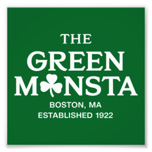 Green Monsta Boston Green Monstah Baseball Gift Photo Print