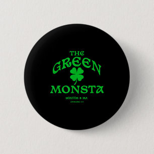Green Monsta Funny Boston M New England Srts Gift  6 Cm Round Badge