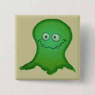 Green Monster 15 Cm Square Badge