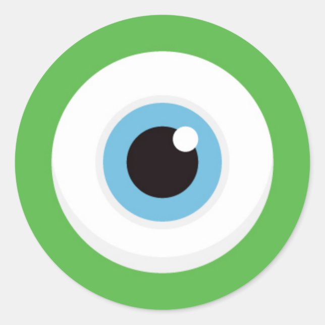 Green monster eye stickers (Front)