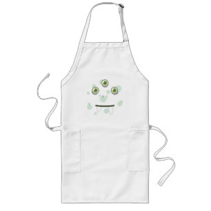 Green Monster Face Apron