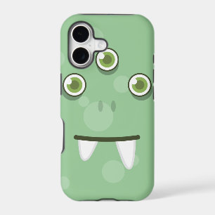 Green Monster Face iPhone Case