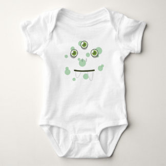 Green Monster Face Kids Clothing Baby Bodysuit